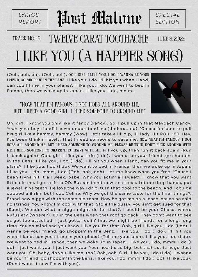 Post Malone 'I Like You'