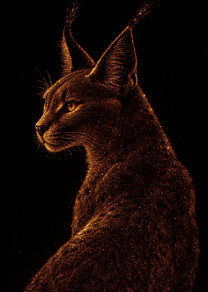 Golden Lynx Portrait