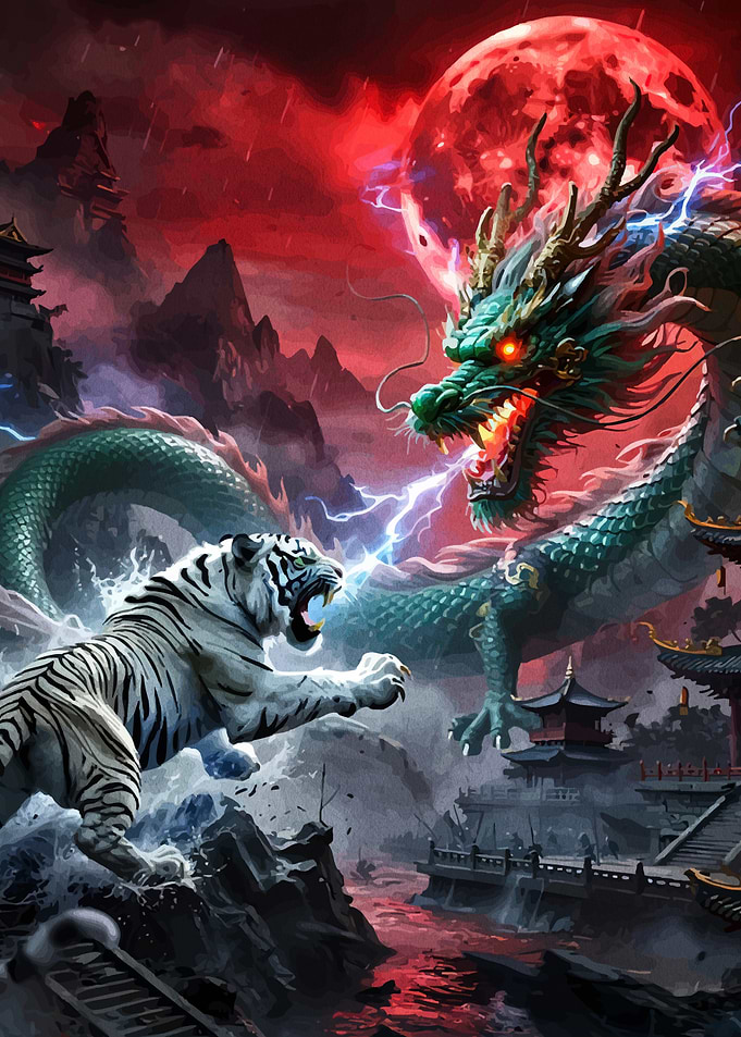 Dragon and Tiger Battle