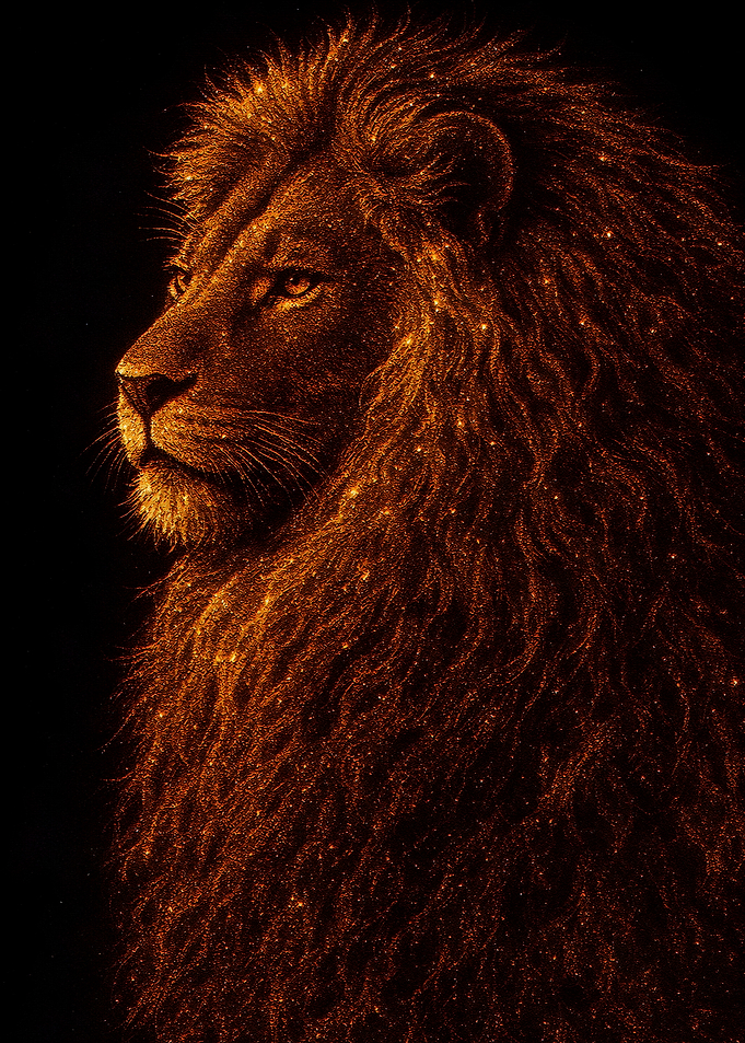 Golden Lion Portrait