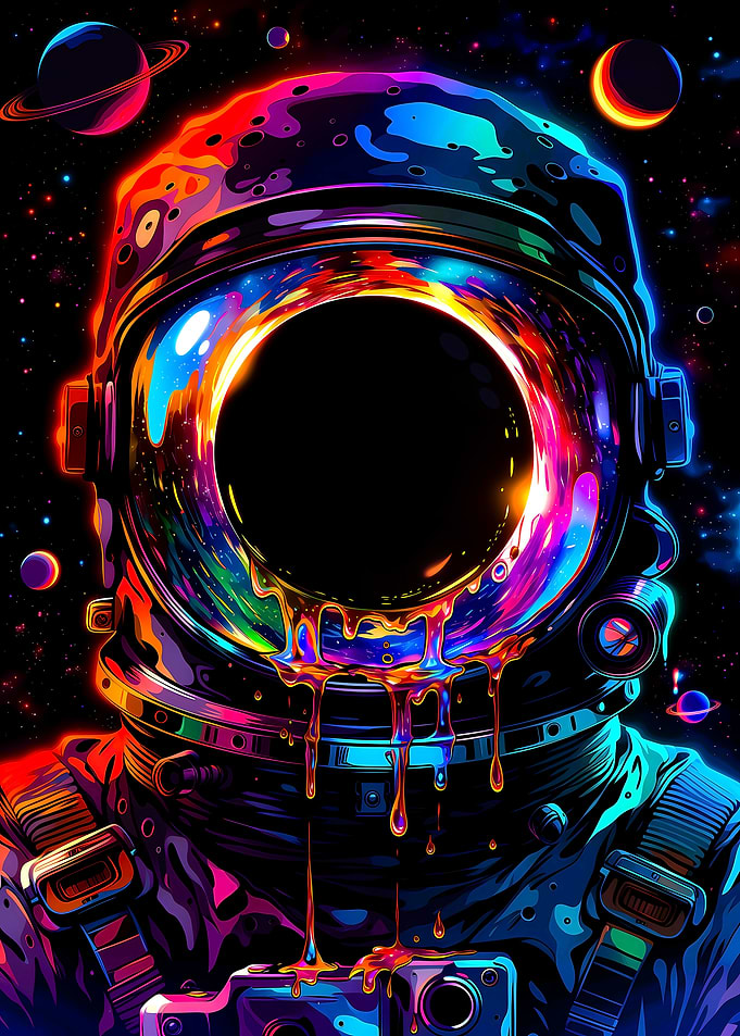 Psychedelic Astronaut in Space