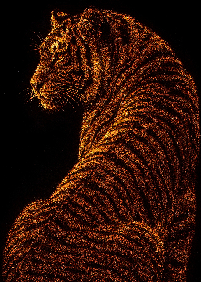 Sparkling Tiger Portrait