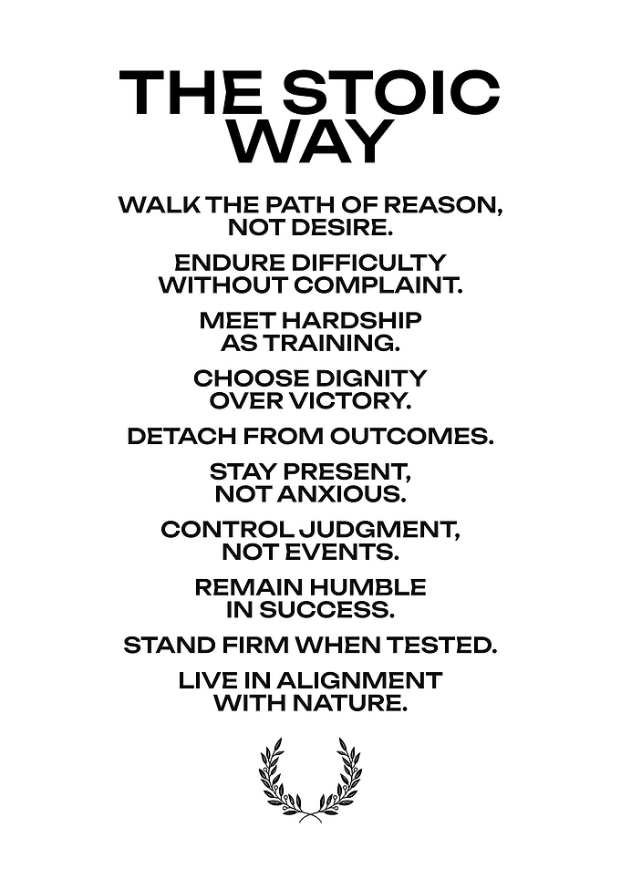 The Stoic Way Philosophy