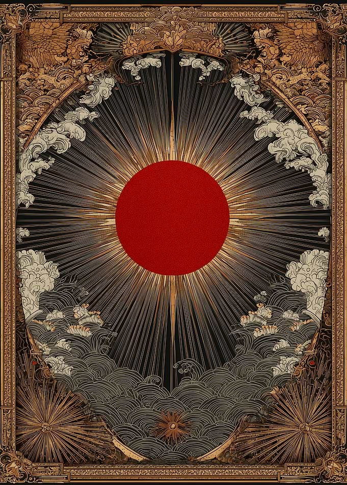 Japanese Sun and Clouds