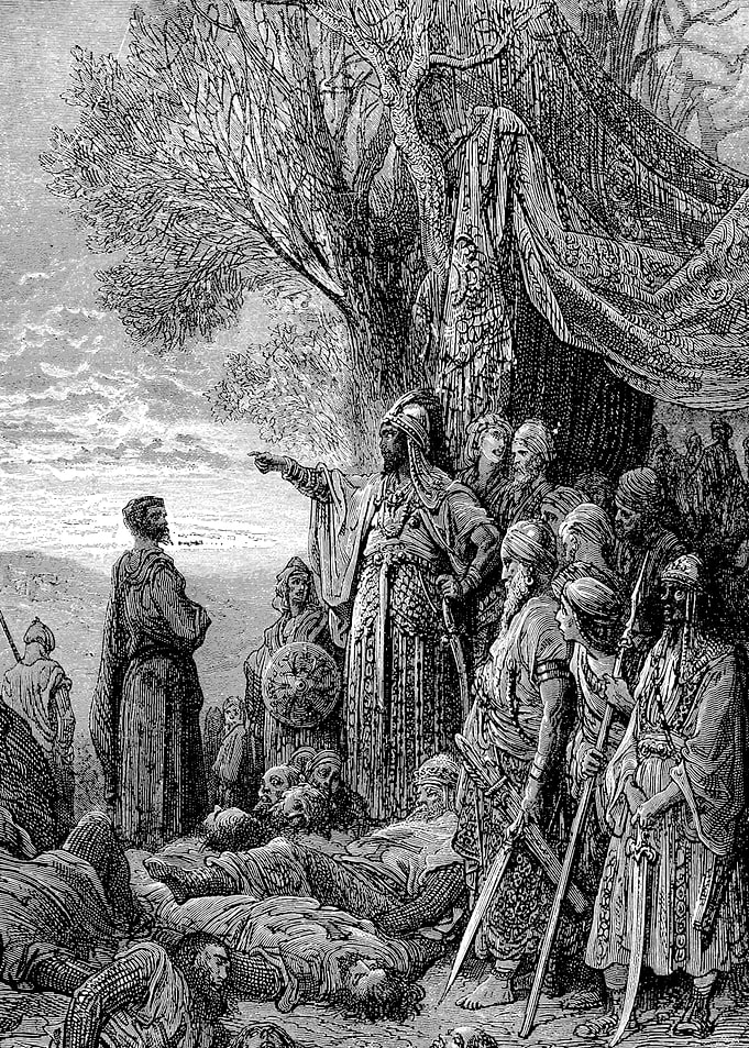 Gautheir Spared by Vlagazy Gustave Dore Crusades Engraving