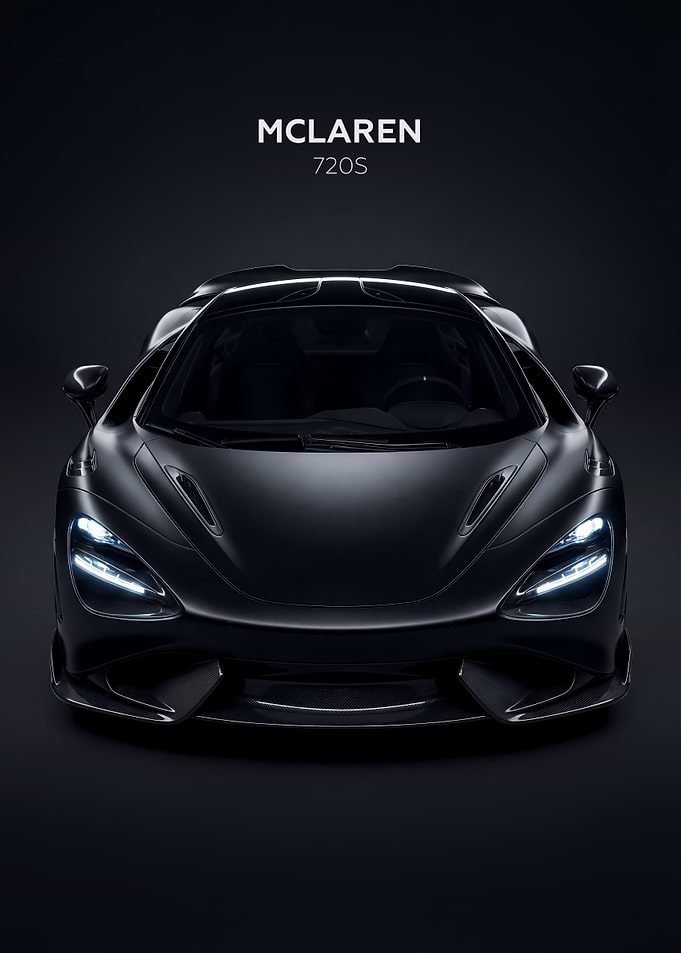McLaren 720S Black Car