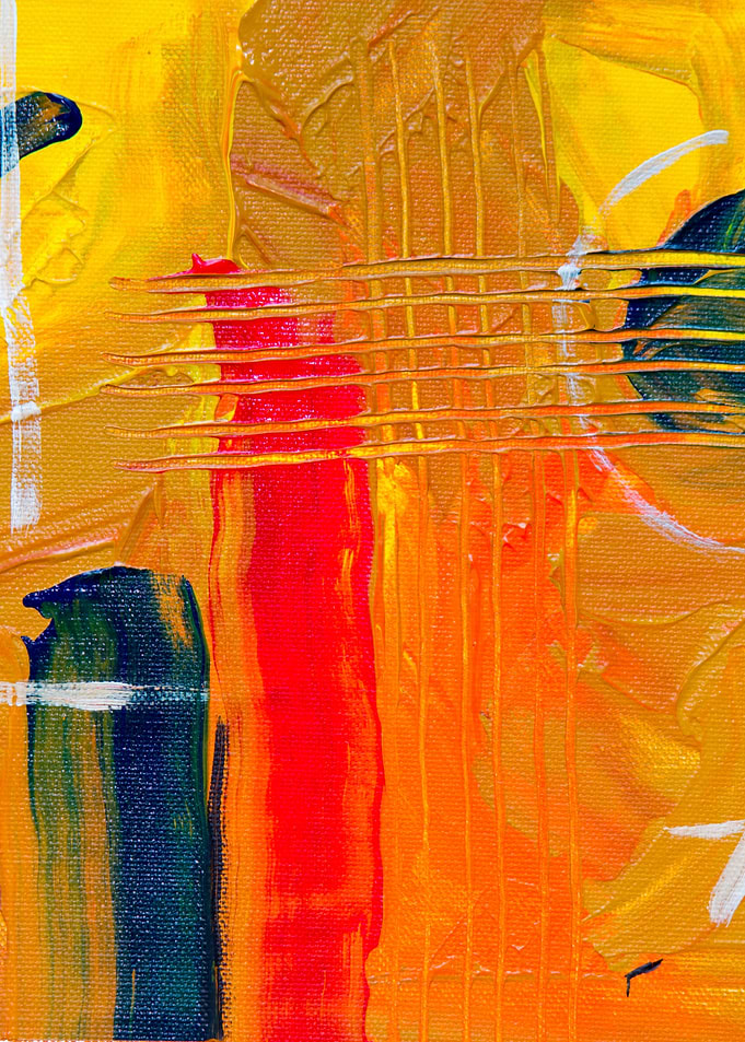 Vibrant Abstract Acrylic Painting