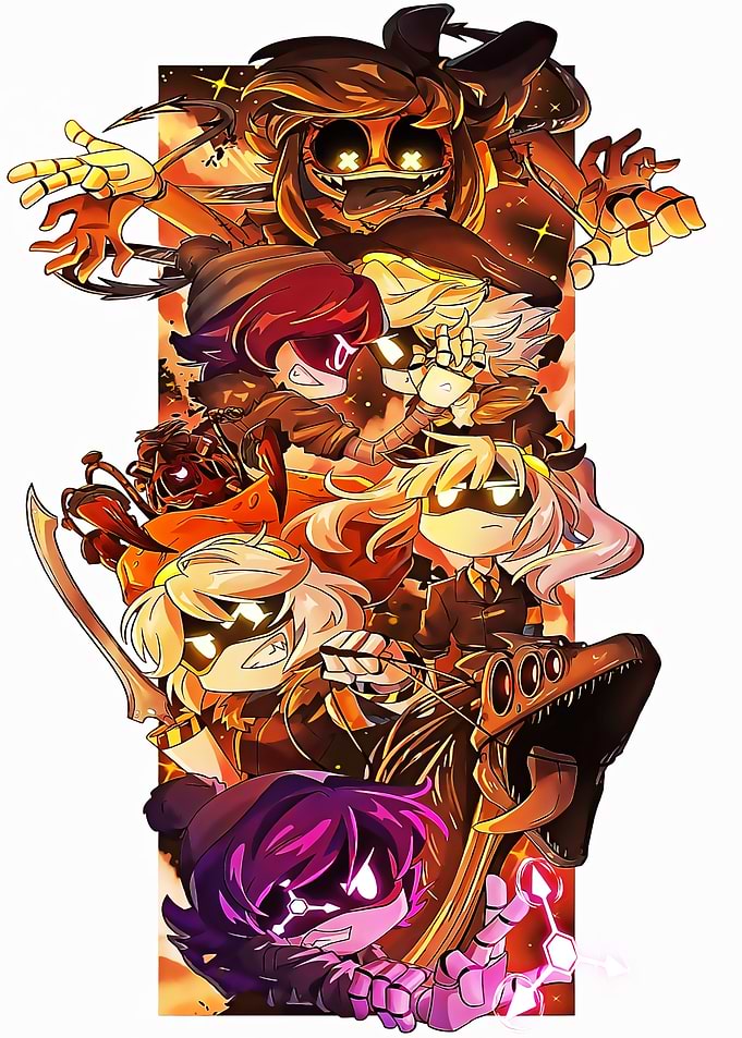 Murder Drones Characters and Dinosaur