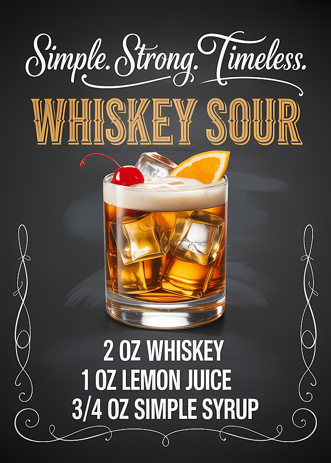 Whiskey Sour Cocktail Recipe