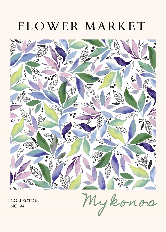 Floral Pattern with Text