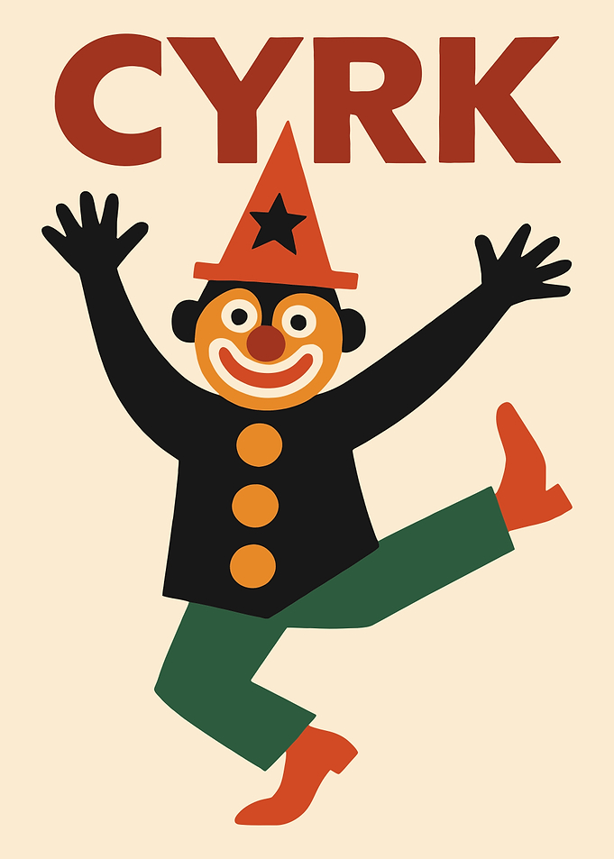 Circus Clown Poster