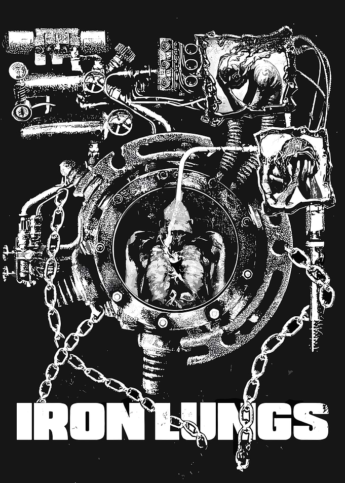 Iron Lungs Machine with Human Torso