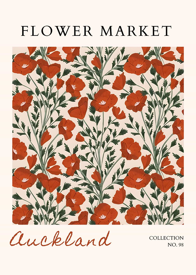 Floral Market Poster