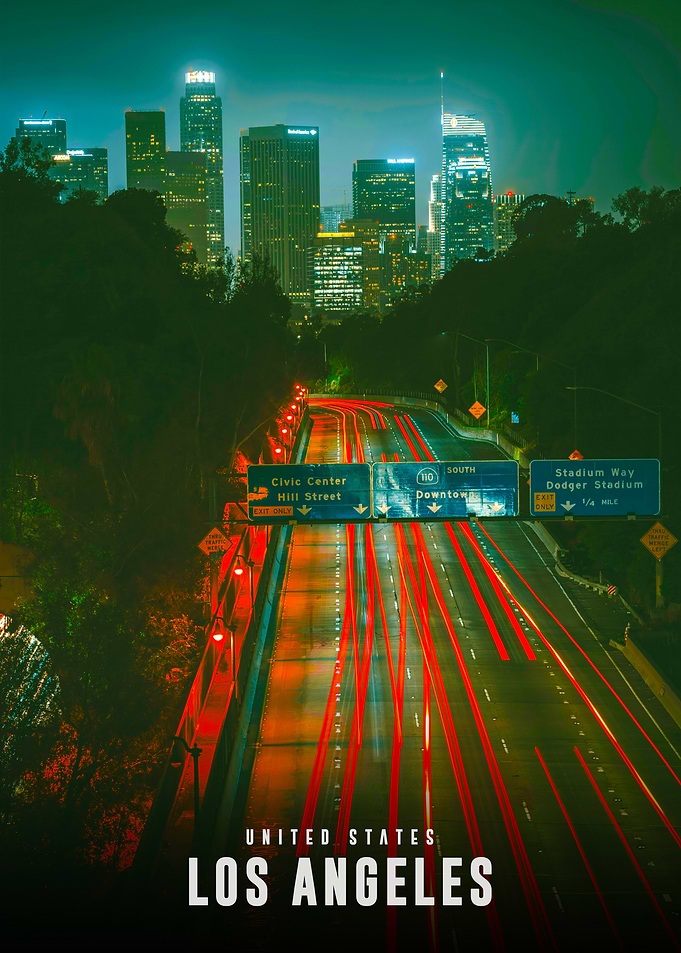 Los Angeles Cityscape at Night