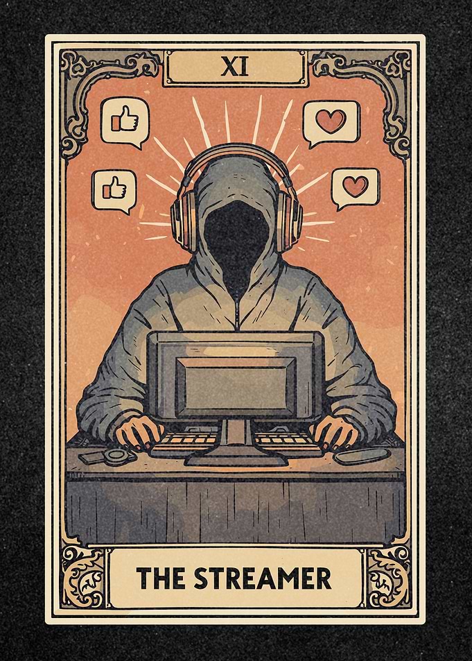 The Streamer Tarot Card
