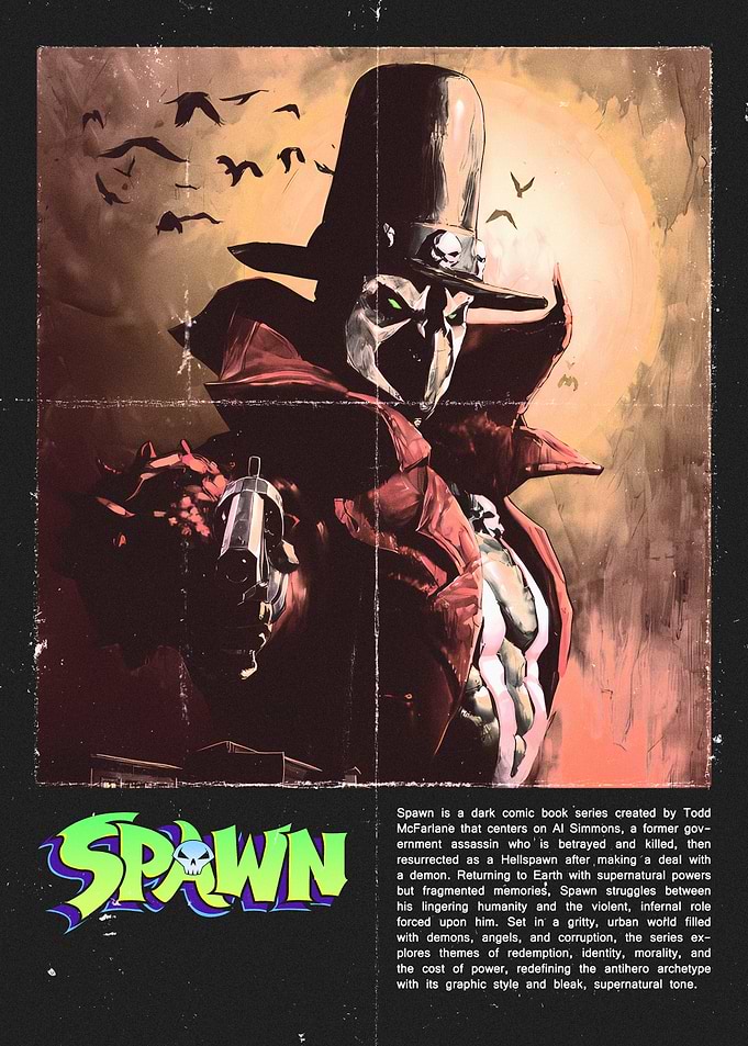 Spawn Comic Book Poster