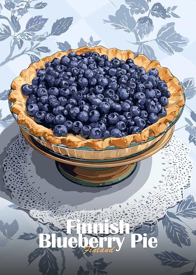 Finnish Blueberry Pie