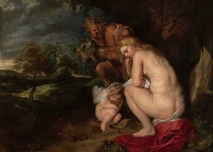 Venus, Cupid, and a Satyr
