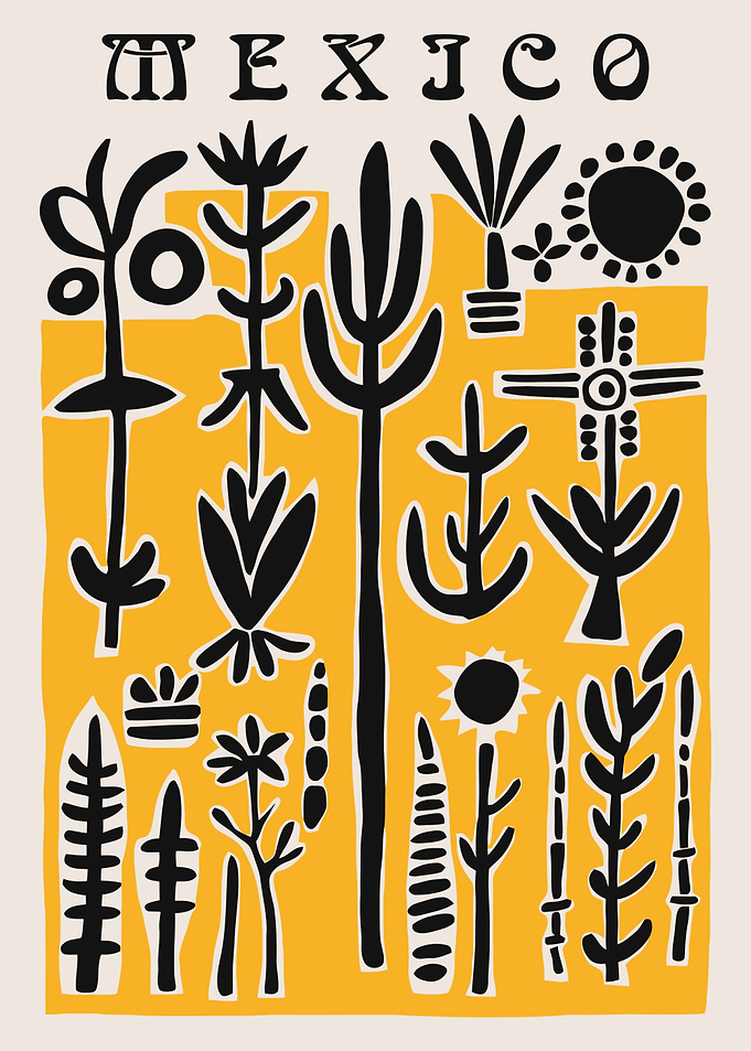 Mexico Desert Flora Poster