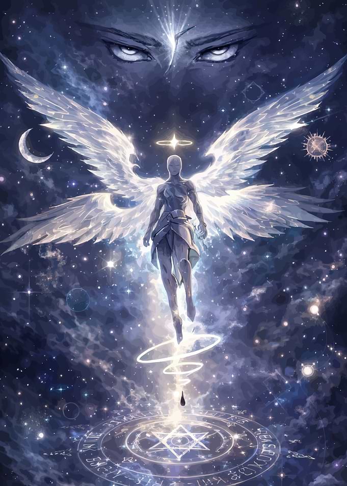Cosmic Angel Descending