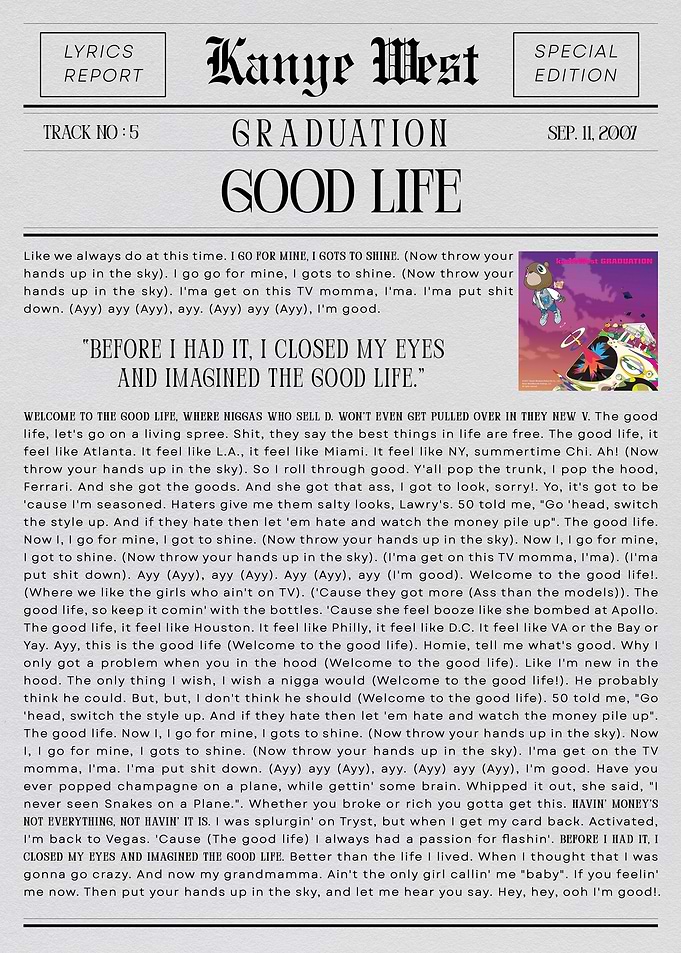 Kanye West Good Life