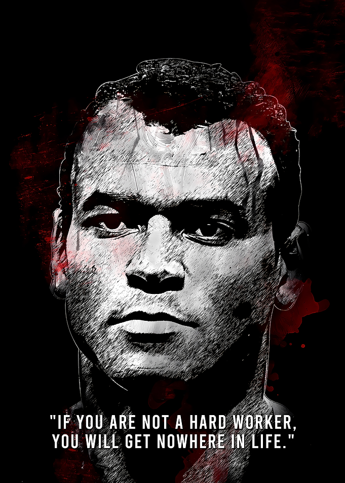 Cafu Motivational Quote Portrait
