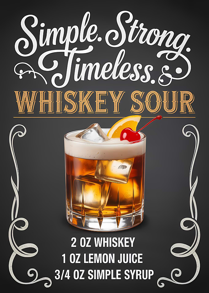 Whiskey Sour Cocktail Recipe