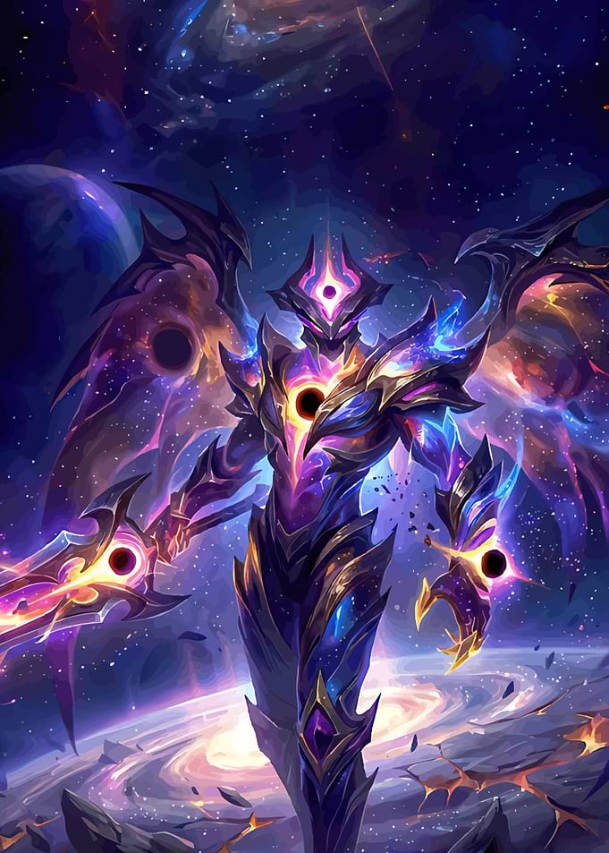 Cosmic Warrior with Black Hole Sword