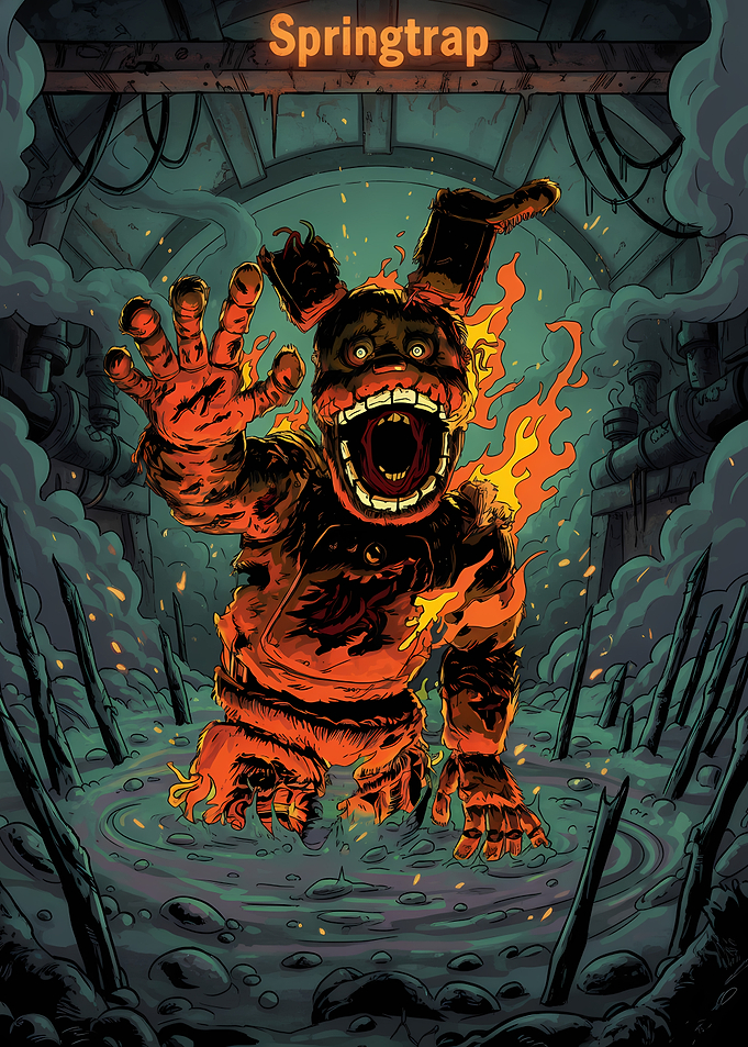 Springtrap on Fire