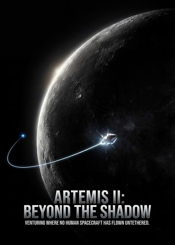 Artemis II Beyond the Shadow Poster