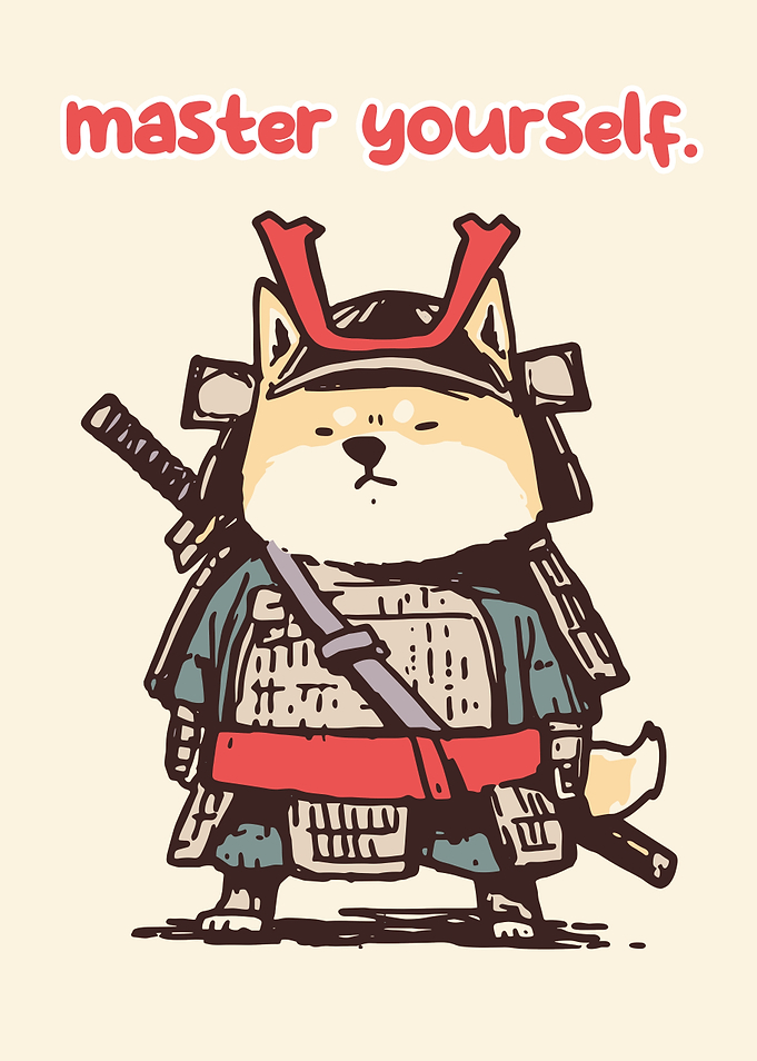 Shiba Inu Samurai Master Yourself