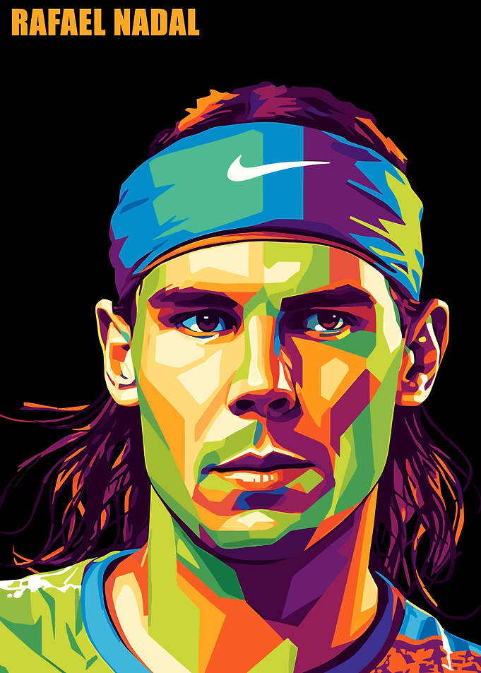 Rafael Nadal Pop Art Portrait