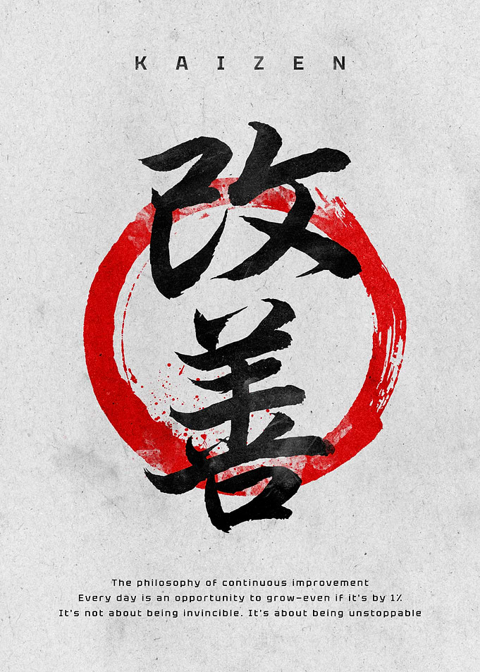 Kaizen Japanese Calligraphy