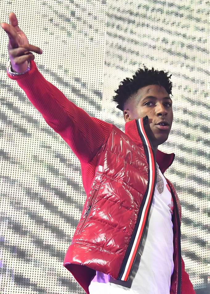 Rapper YoungBoy Never Broke Again performing