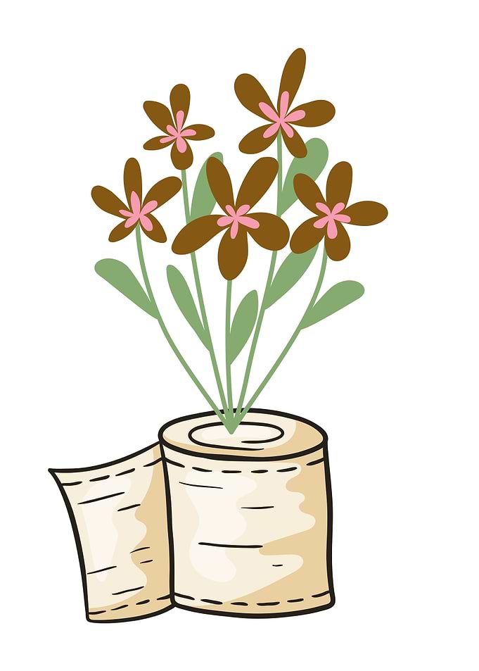 Toilet Paper Flowers