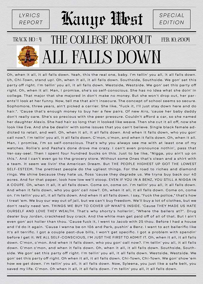 Kanye West All Falls Down