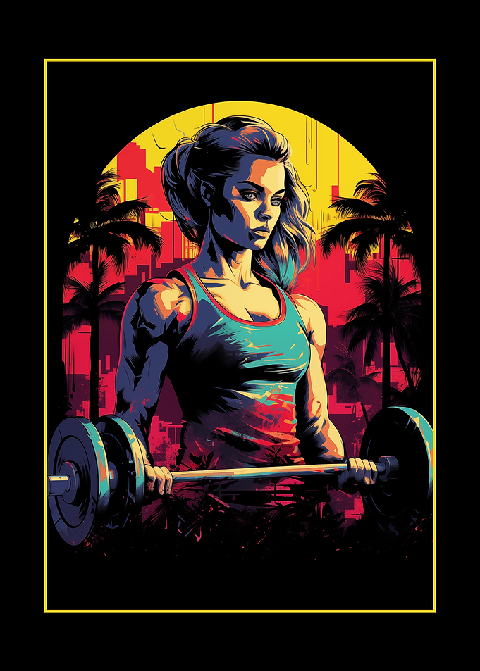 Woman lifting weights