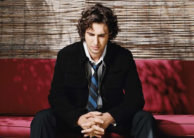 josh groban in Black Jacket and Tie