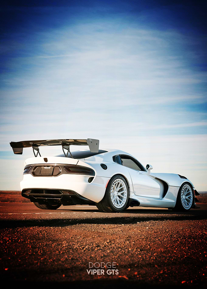 Dodge Viper GTS with Spoiler Poster