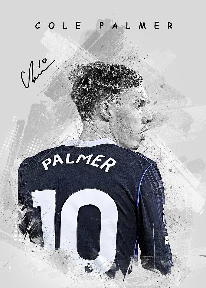 Cole Palmer Football Graffiti