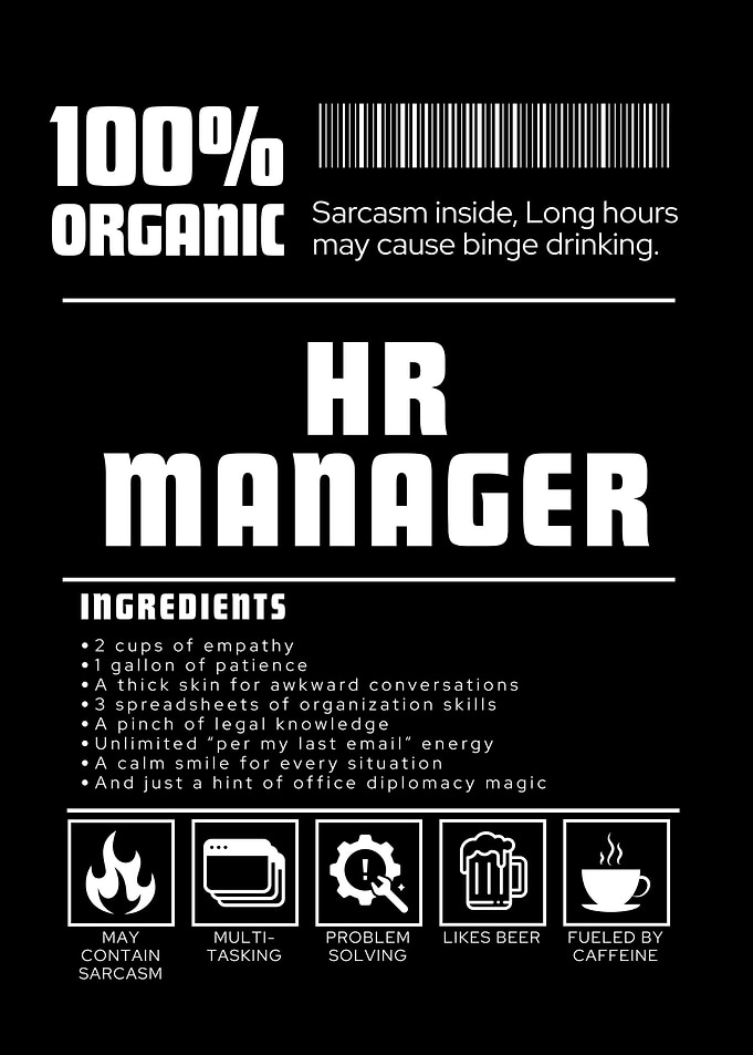 HR Manager Ingredients List
