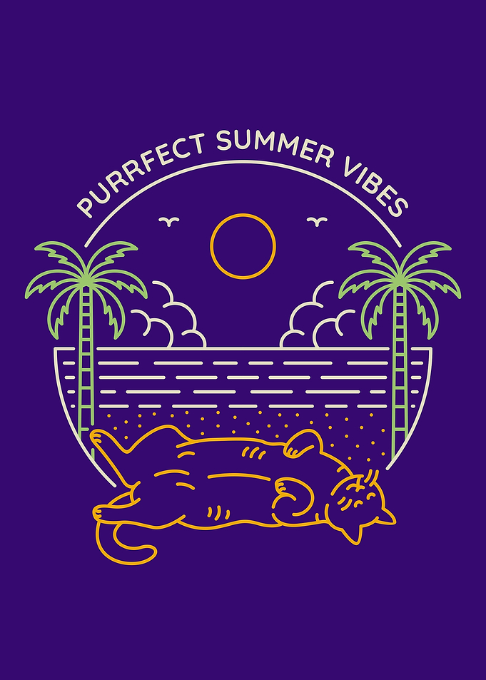 Purrfect Summer Vibes