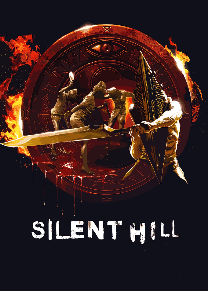 Silent Hill Pyramid Head and Nurses