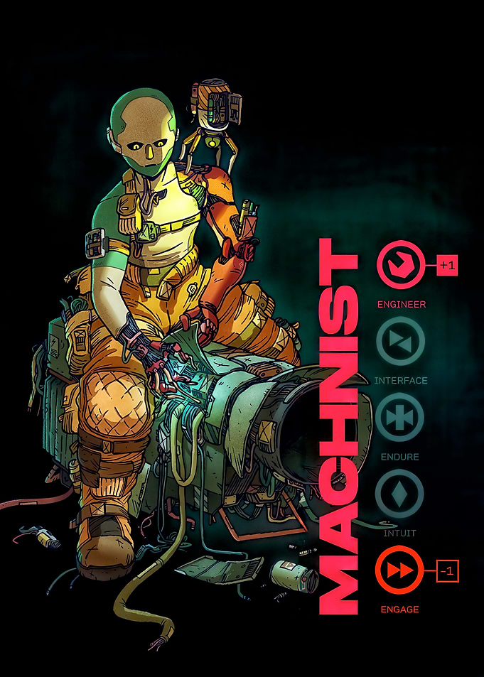 Cyberpunk Machinist Character Art