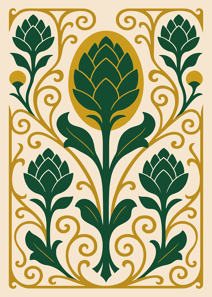 Art Nouveau Floral Design