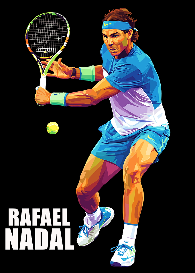Rafael Nadal Tennis Player Pop Art
