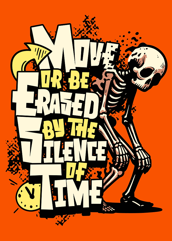 Move or Be Erased by Time Skeleton
