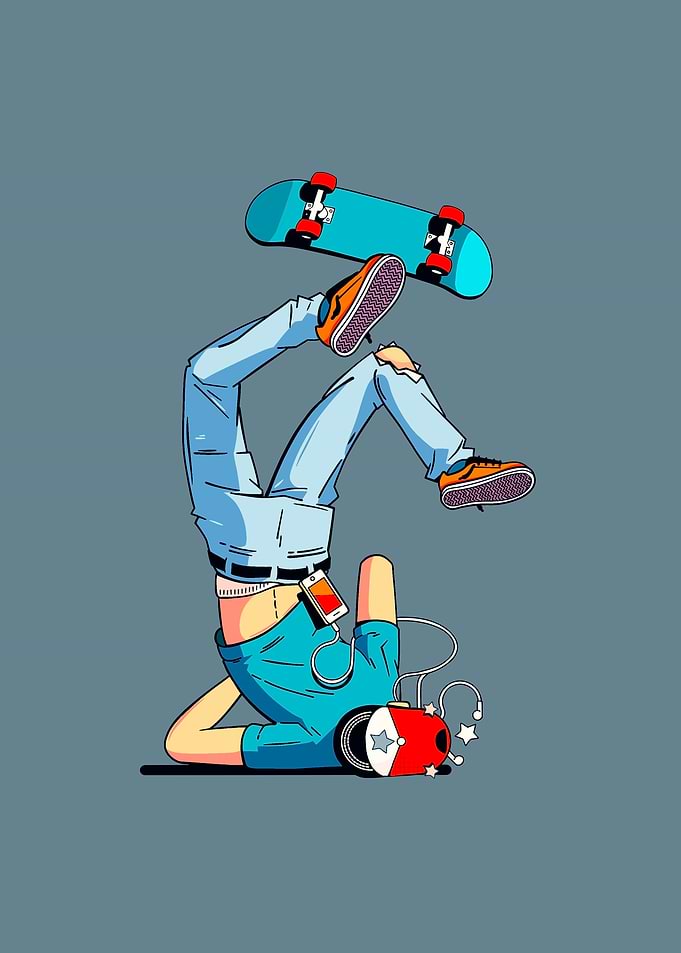 Skateboarder field