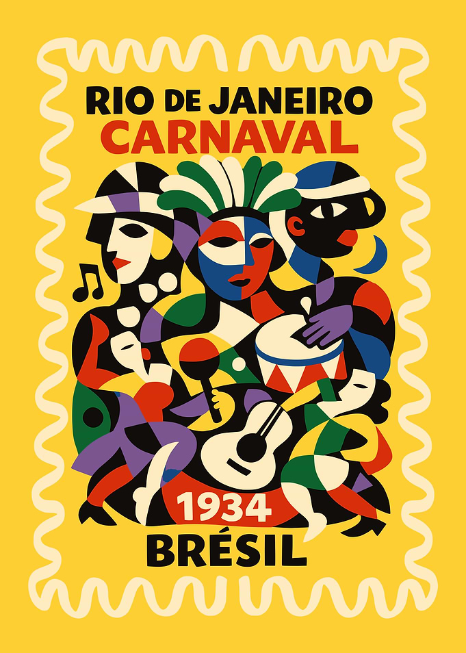 Rio de Janeiro Carnaval 1934 Poster