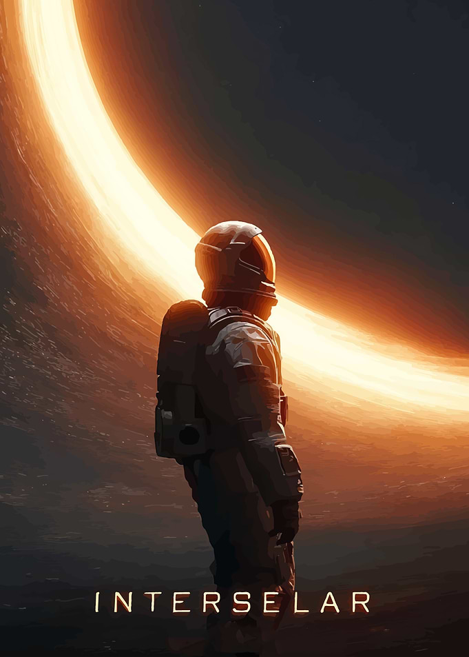 Interstellar Astronaut and Black Hole